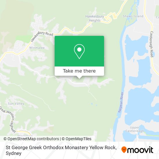 Mapa St George Greek Orthodox Monastery Yellow Rock
