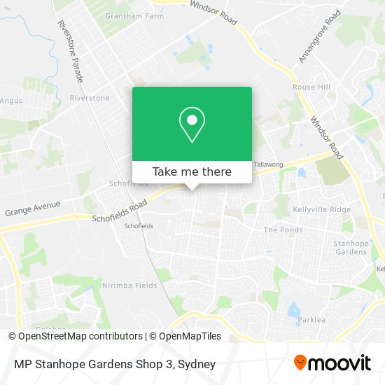MP Stanhope Gardens Shop 3 map