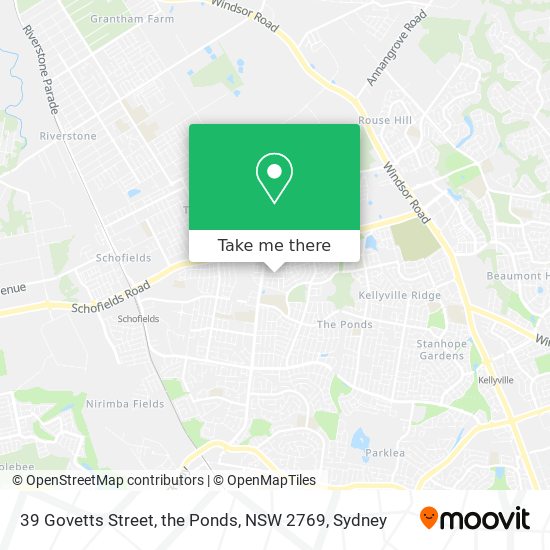 39 Govetts Street, the Ponds, NSW 2769 map