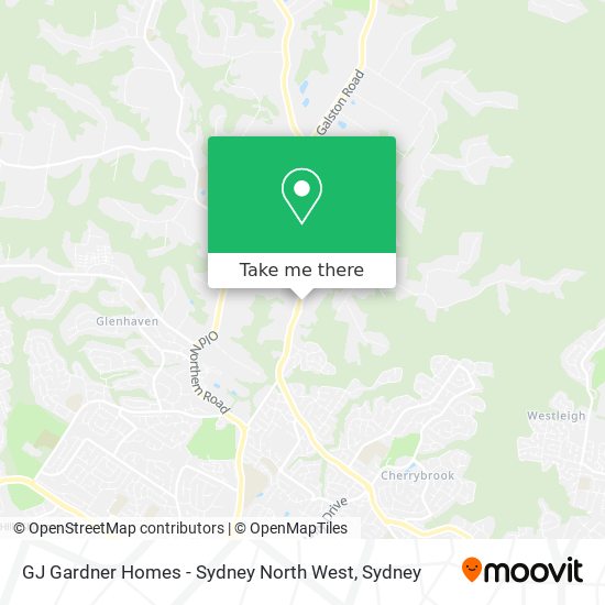 GJ Gardner Homes - Sydney North West map