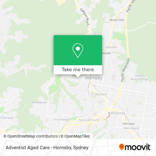 Adventist Aged Care - Hornsby map