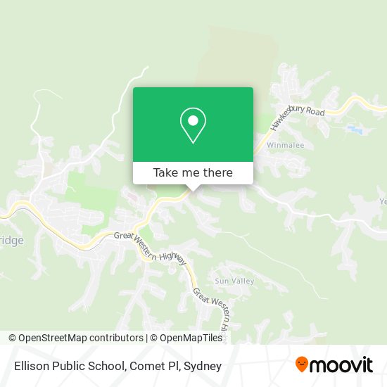 Ellison Public School, Comet Pl map