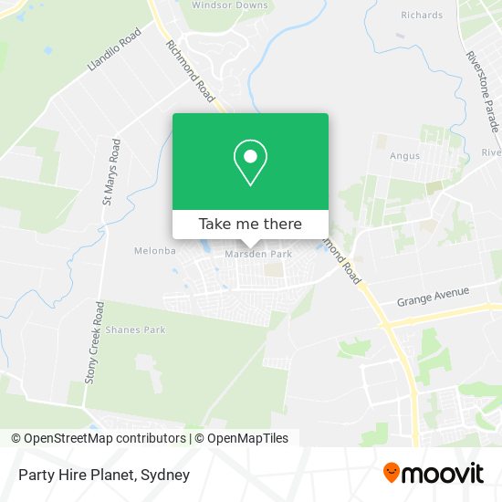 Party Hire Planet map