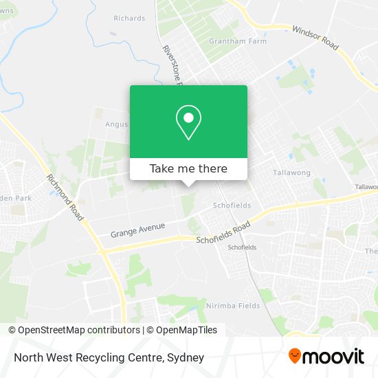 Mapa North West Recycling Centre