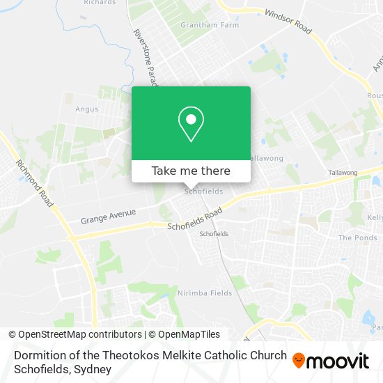 Dormition of the Theotokos Melkite Catholic Church Schofields map