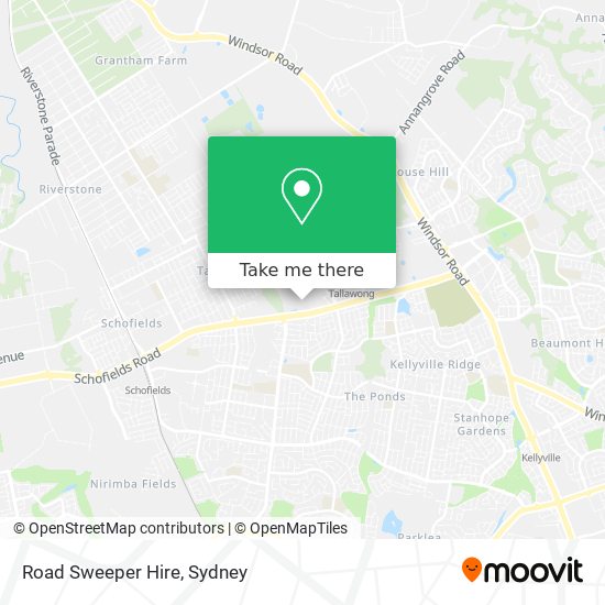 Road Sweeper Hire map