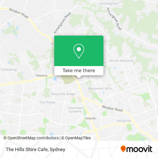 The Hills Shire Cafe map