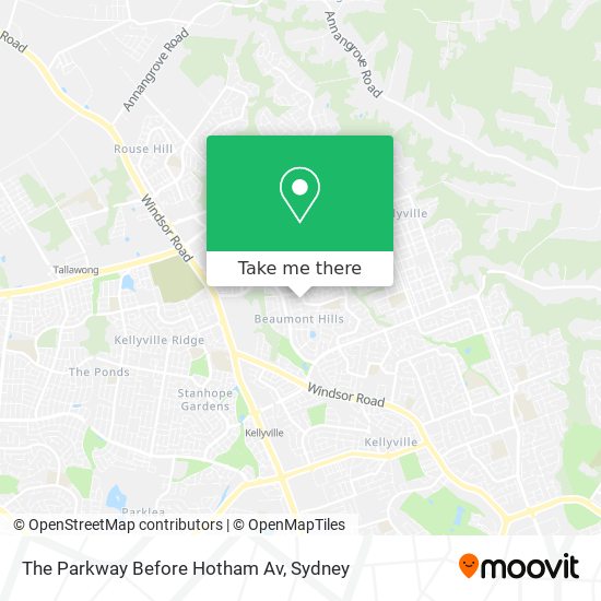 The Parkway Before Hotham Av map