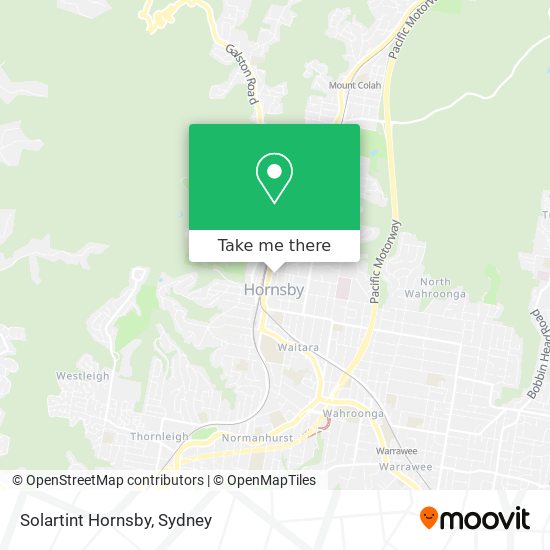 Solartint Hornsby map