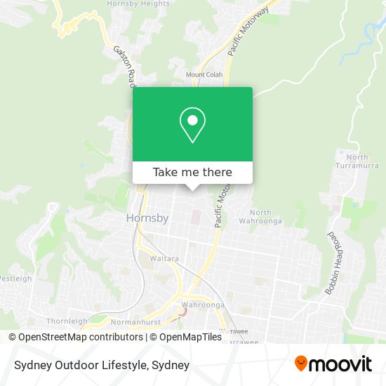 Sydney Outdoor Lifestyle map