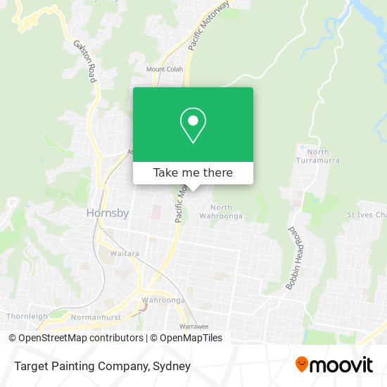 Mapa Target Painting Company