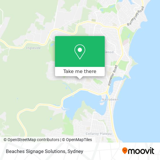 Beaches Signage Solutions map