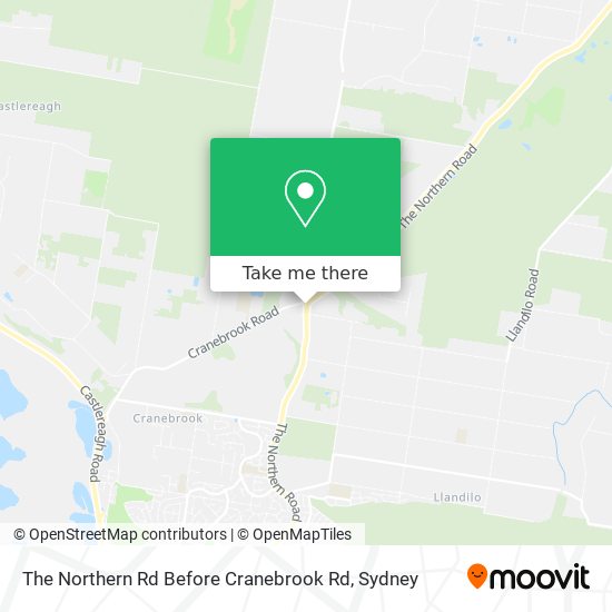 The Northern Rd Before Cranebrook Rd map