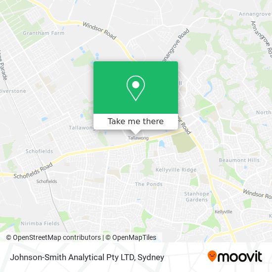 Johnson-Smith Analytical Pty LTD map