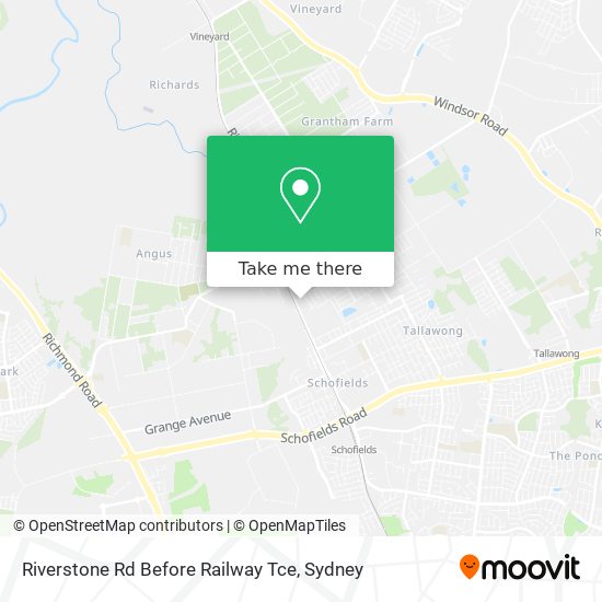 Riverstone Rd Before Railway Tce map