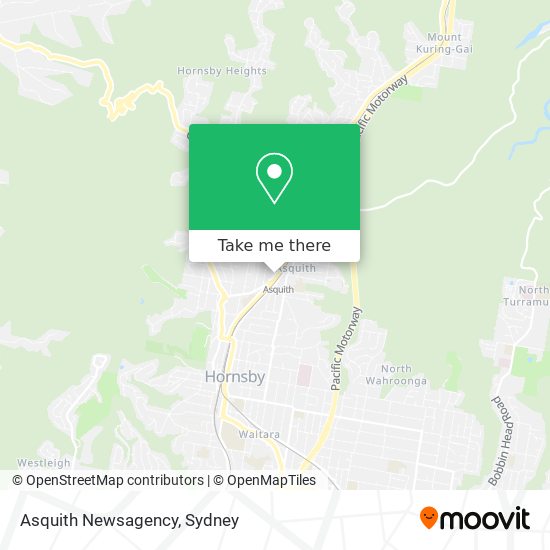 Asquith Newsagency map