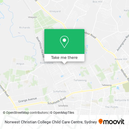 Mapa Norwest Christian College Child Care Centre