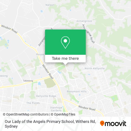 Our Lady of the Angels Primary School, Withers Rd map