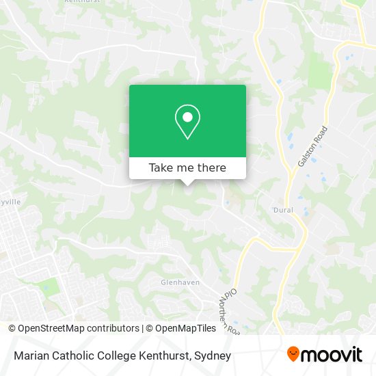 Mapa Marian Catholic College Kenthurst