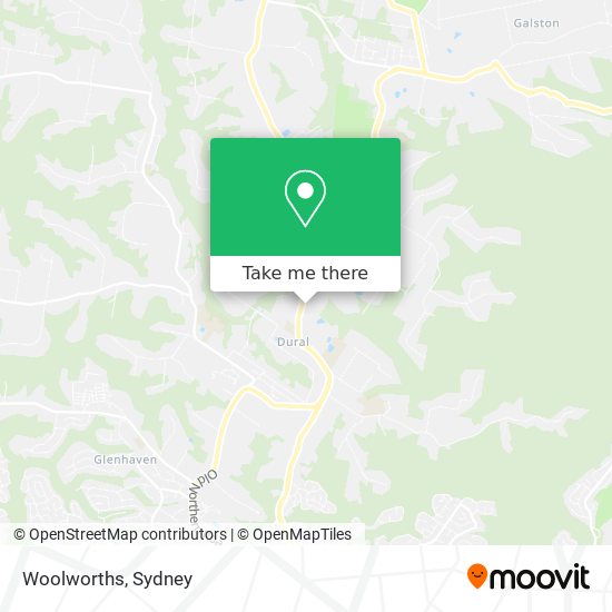 Mapa Woolworths