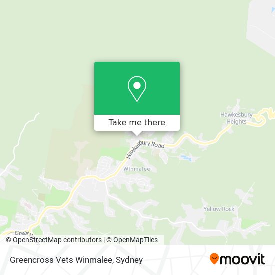 Greencross Vets Winmalee map