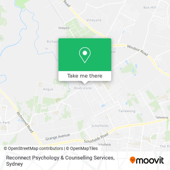 Mapa Reconnect Psychology & Counselling Services