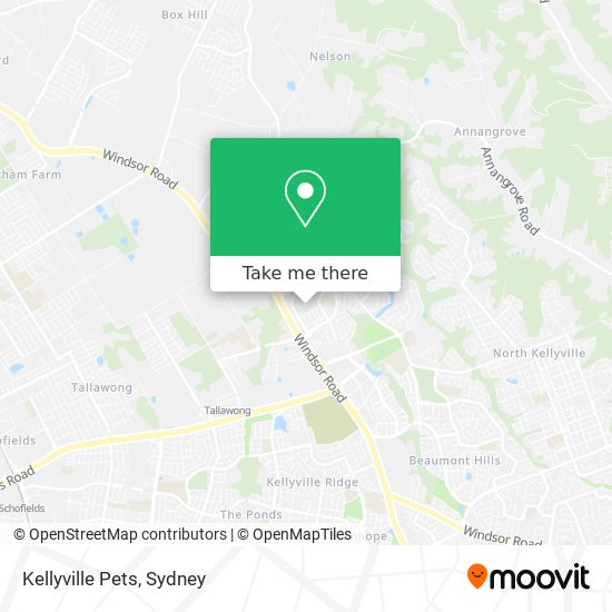 Kellyville Pets map