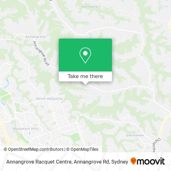 Annangrove Racquet Centre, Annangrove Rd map