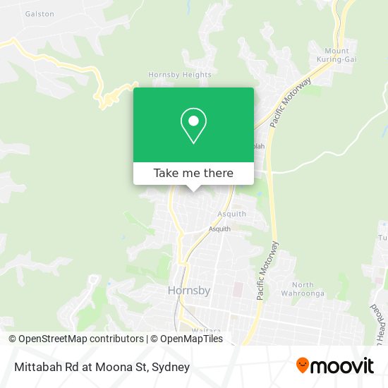 Mittabah Rd at Moona St map