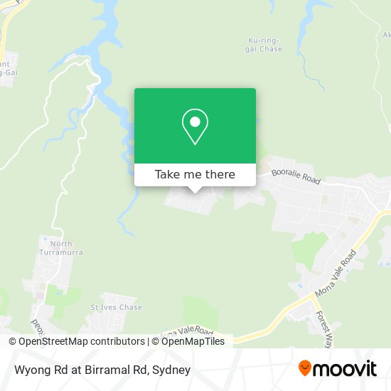 Wyong Rd at Birramal Rd map