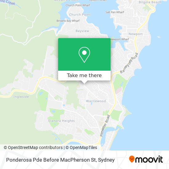 Mapa Ponderosa Pde Before MacPherson St