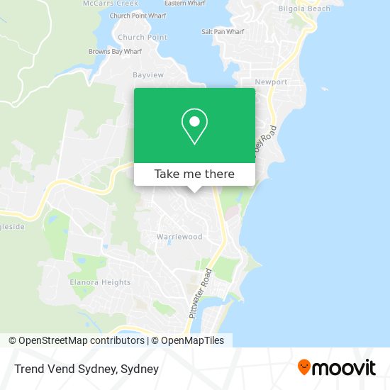 Trend Vend Sydney map