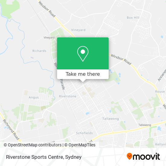 Riverstone Sports Centre map