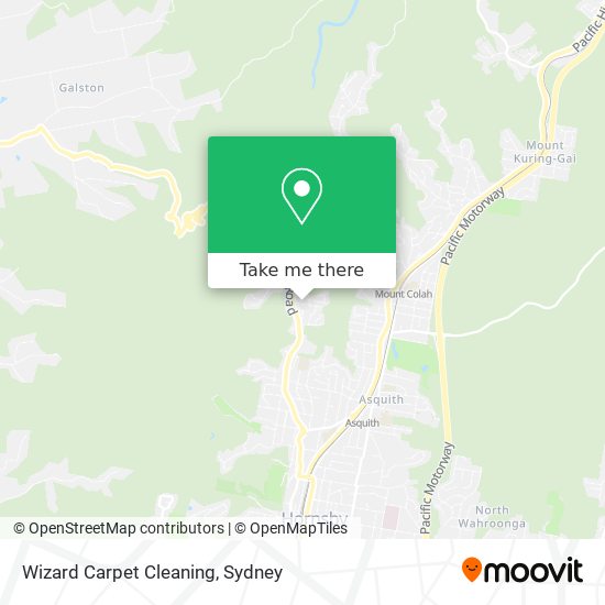 Wizard Carpet Cleaning map