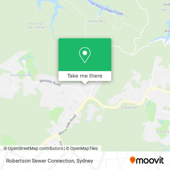 Mapa Robertson Sewer Connection
