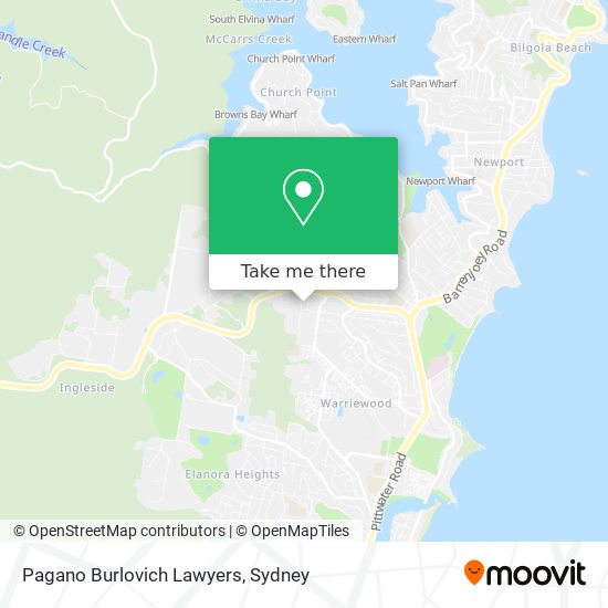 Pagano Burlovich Lawyers map