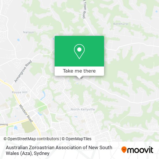 Australian Zoroastrian Association of New South Wales (Aza) map