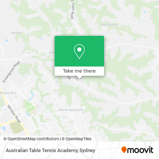 Australian Table Tennis Academy map