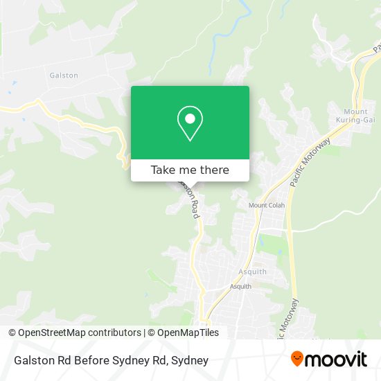 Mapa Galston Rd Before Sydney Rd