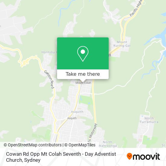 Cowan Rd Opp Mt Colah Seventh - Day Adventist Church map