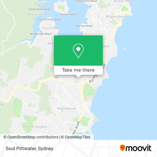 Mapa Soul Pittwater