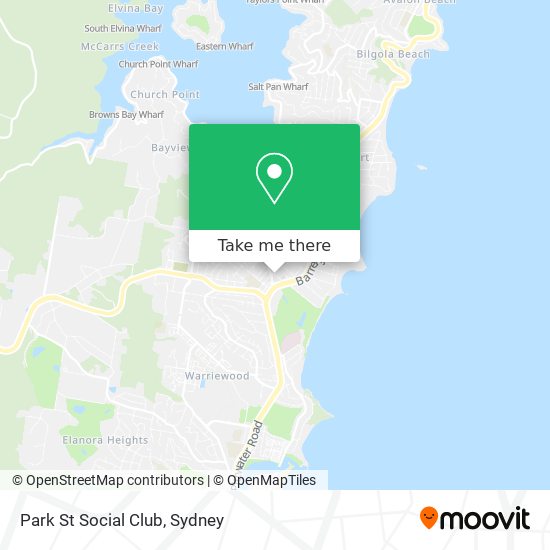 Park St Social Club map