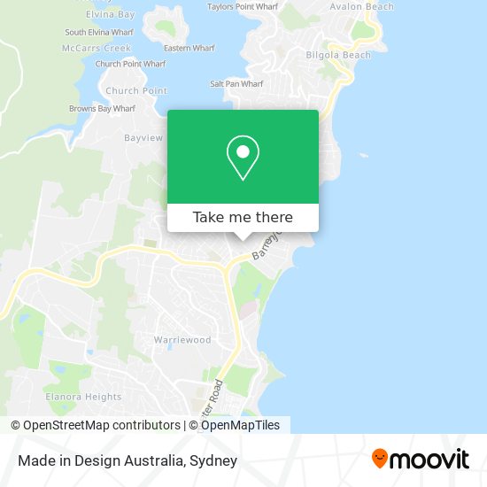 Made in Design Australia map