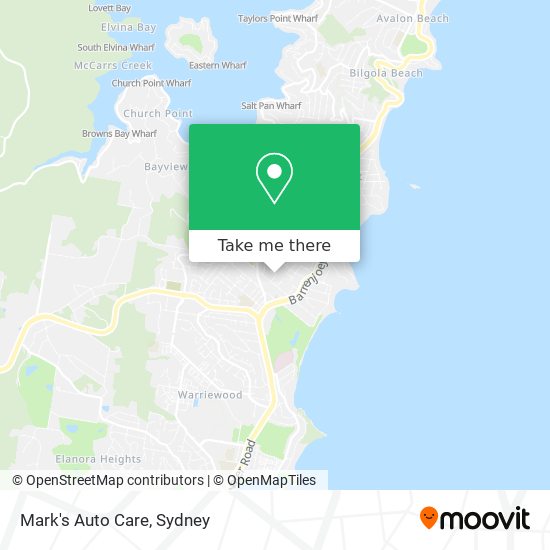 Mark's Auto Care map