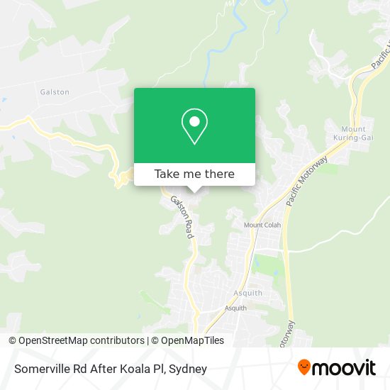 Somerville Rd After Koala Pl map