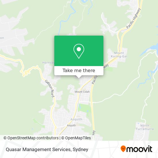 Quasar Management Services map