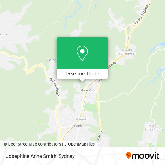 Josephine Anne Smith map