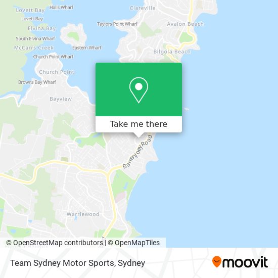 Team Sydney Motor Sports map