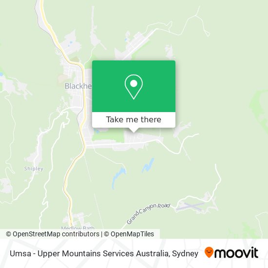 Mapa Umsa - Upper Mountains Services Australia