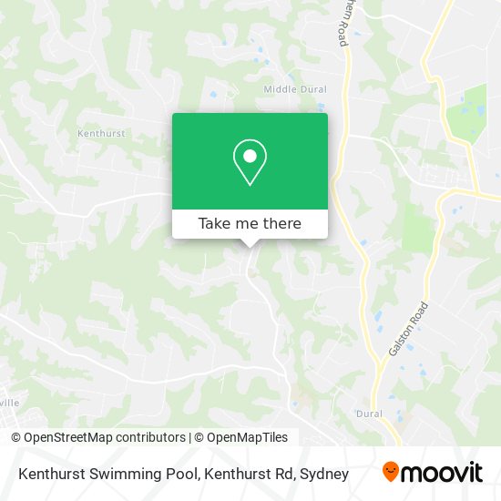 Mapa Kenthurst Swimming Pool, Kenthurst Rd